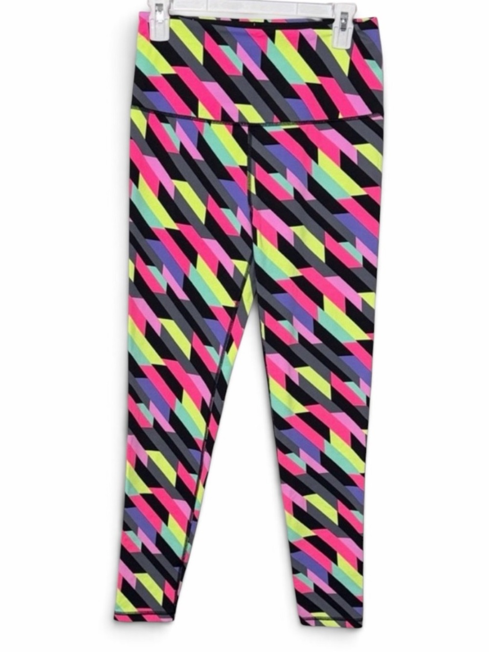 Victoria’s Secret Sport Multicolor Neon Geometric Knockout Leggings Size Medium